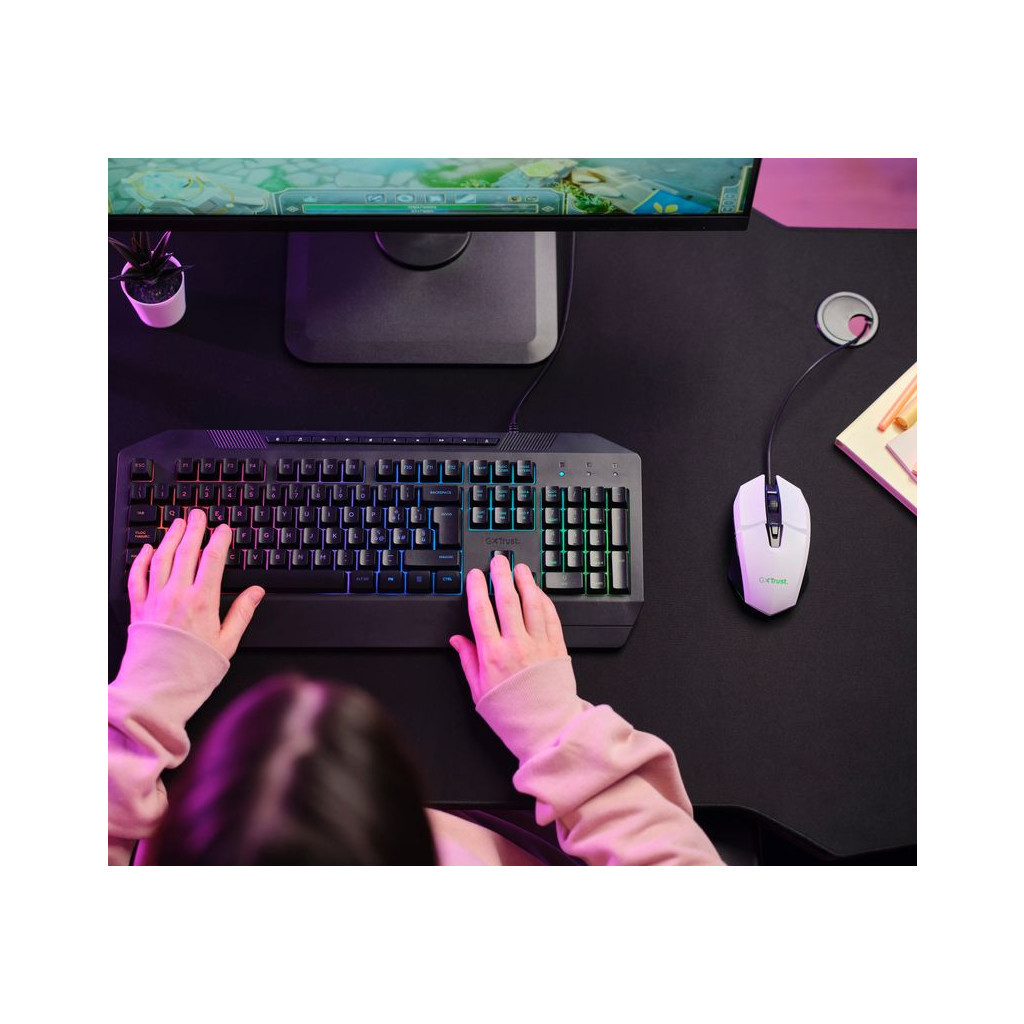 Мишка Trust GXT 109 Felox RGB White (25066) - зображення 2