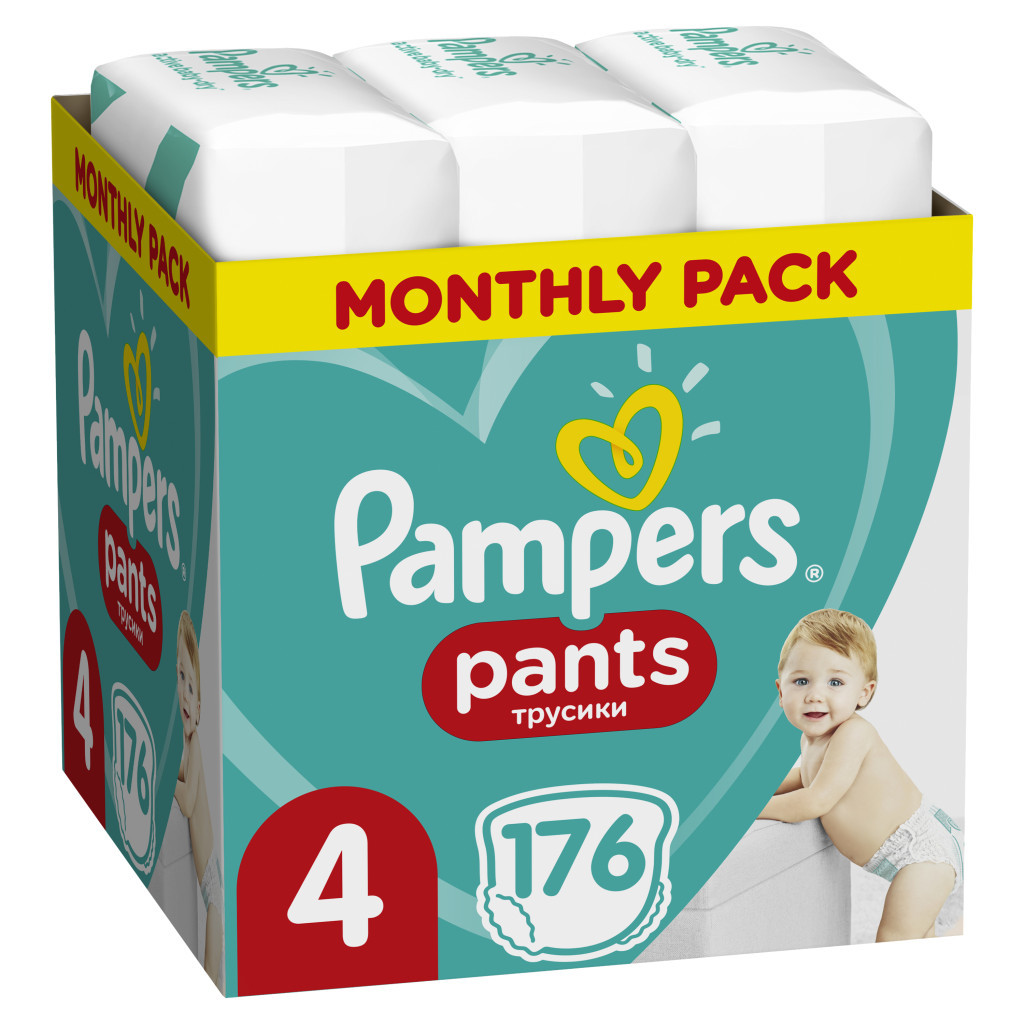 Підгузки Pampers трусики Pants Maxi Розмір 4 (9-15 кг), 176 шт (8001090807922) - зображення 2