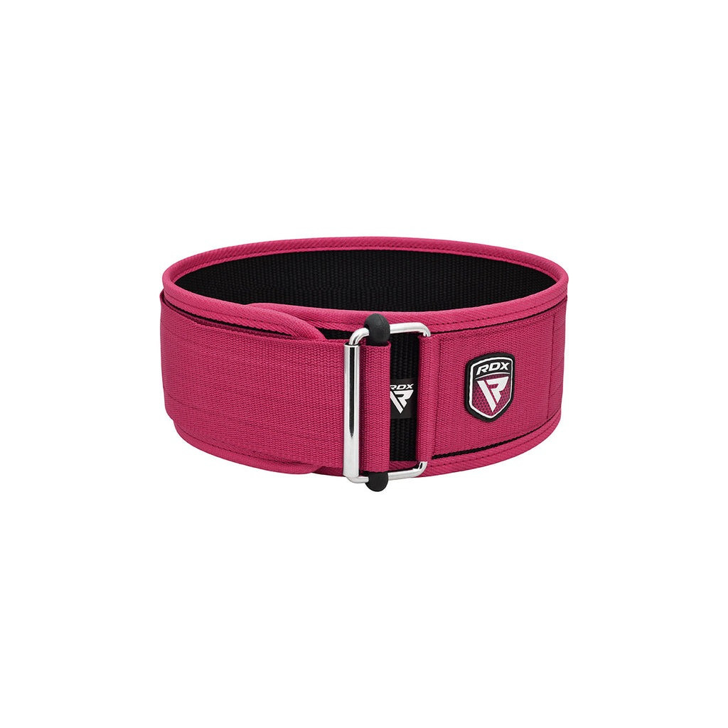 Атлетичний пояс RDX RX1 Weight Lifting Belt Pink XS (WBS-RX1P-XS) - зображення 1
