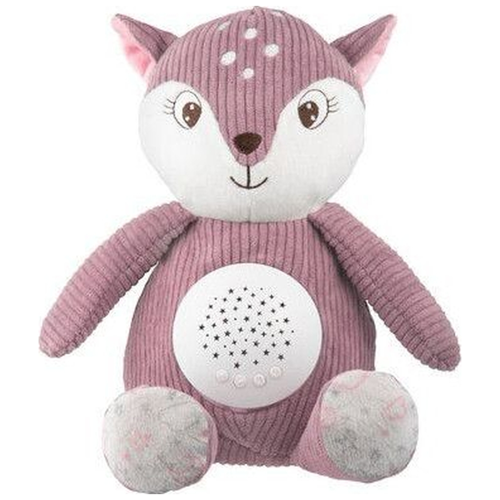 М'яка іграшка Canpol плюшева музична з проектором Оленя - рожева (77/206_pin) - зображення 1