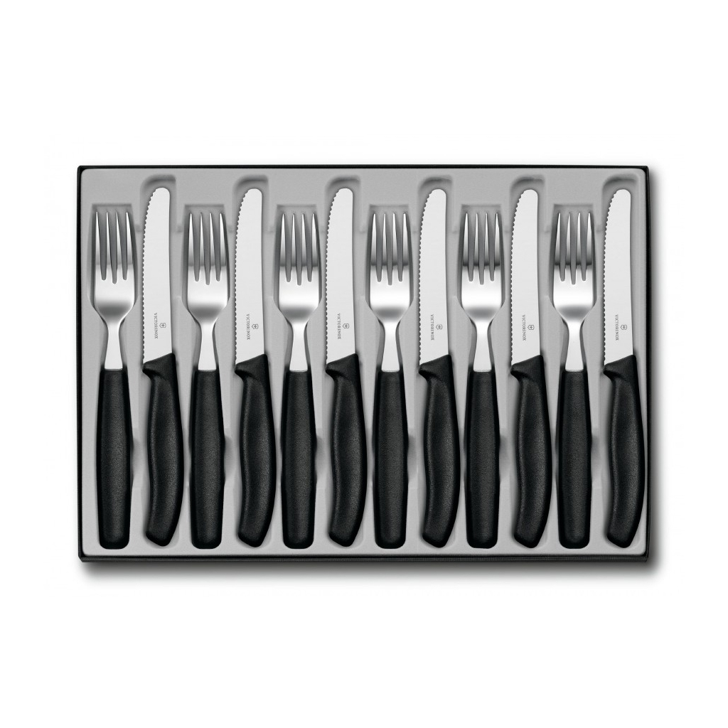 Набір столових приборів Victorinox SwissClassic Table Set 12 шт Black (6.7833.12) - зображення 1