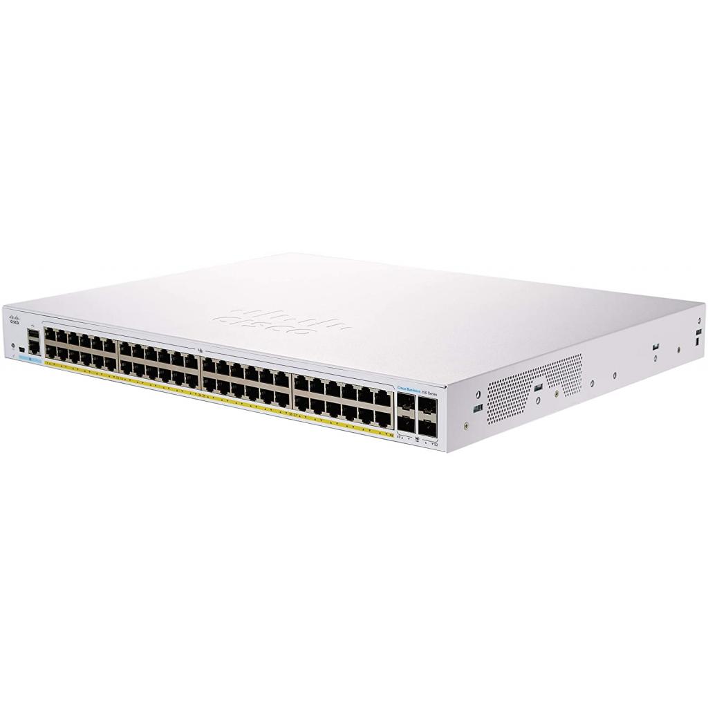 Комутатор мережевий Cisco CBS350-48P-4G-EU - зображення 1
