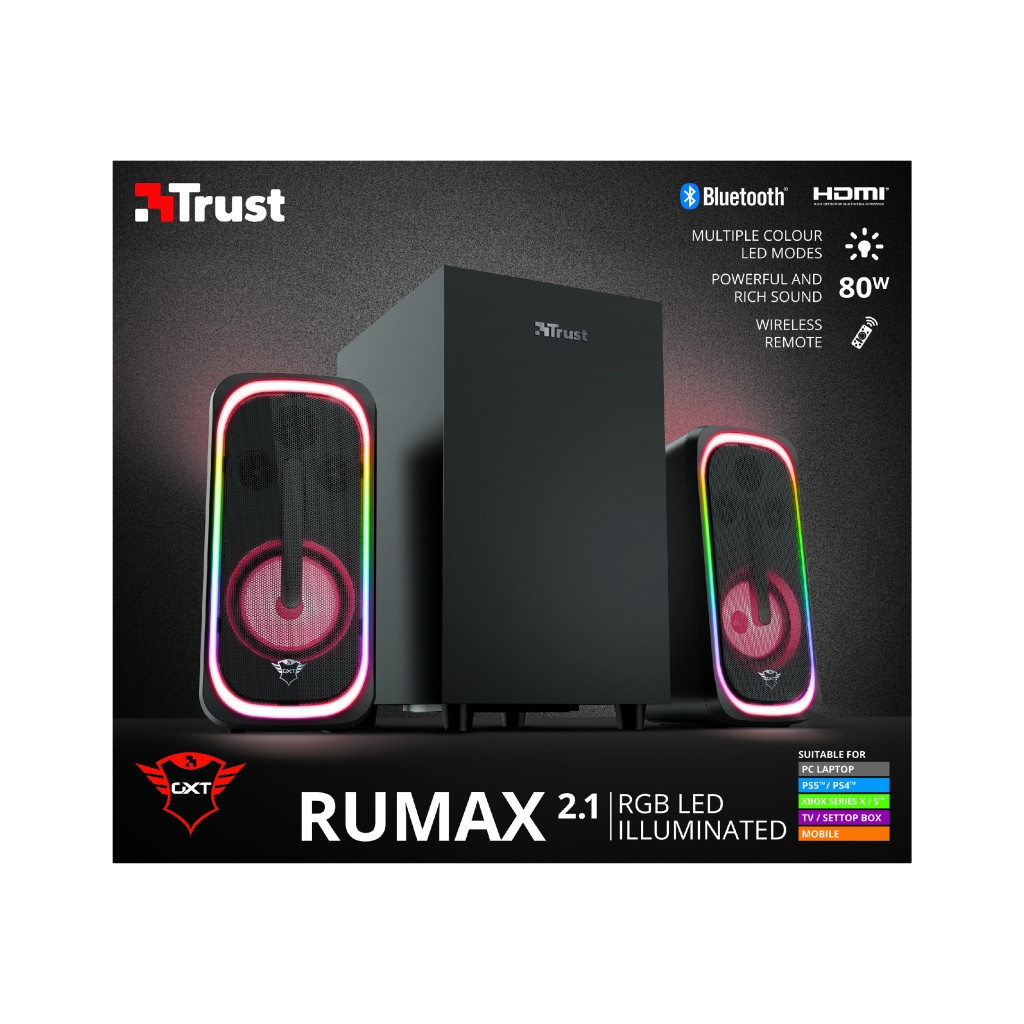Акустична система Trust GXT 635 Rumax RGB Black (23927) - зображення 11