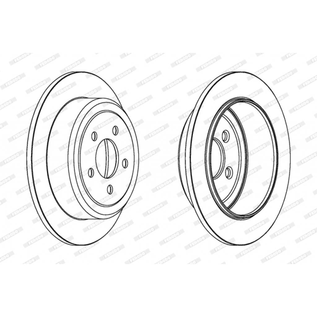 Гальмівний диск FERODO DDF1760 - зображення 1