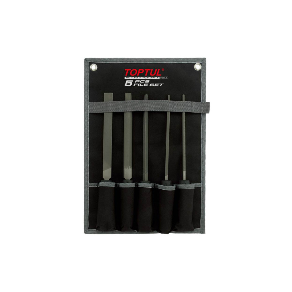 Напилок Toptul у чохлі 5шт. (GPAQ0503) - зображення 1