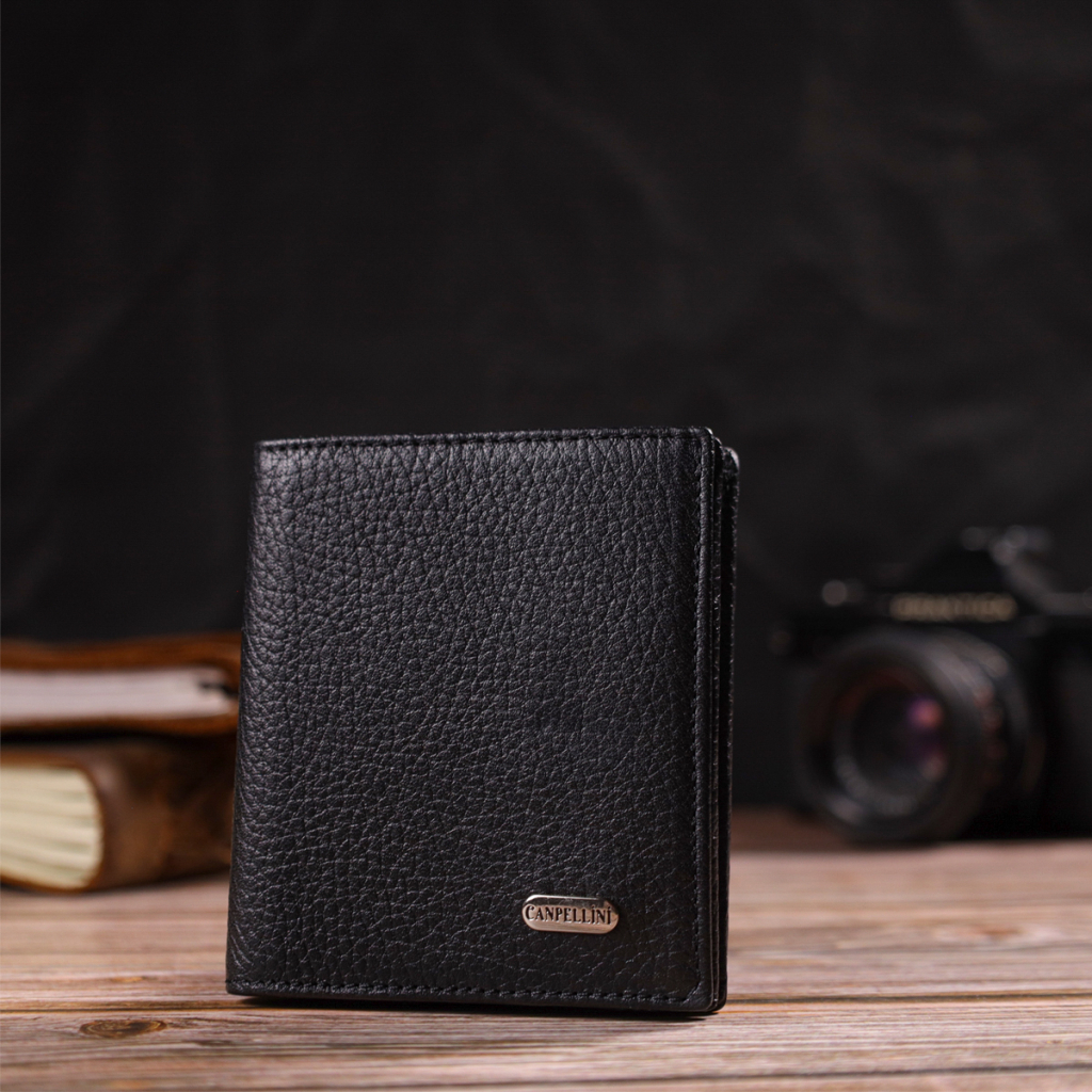 Портмоне Canpellini З натуральної шкіри Чорне (21742) - зображення 7