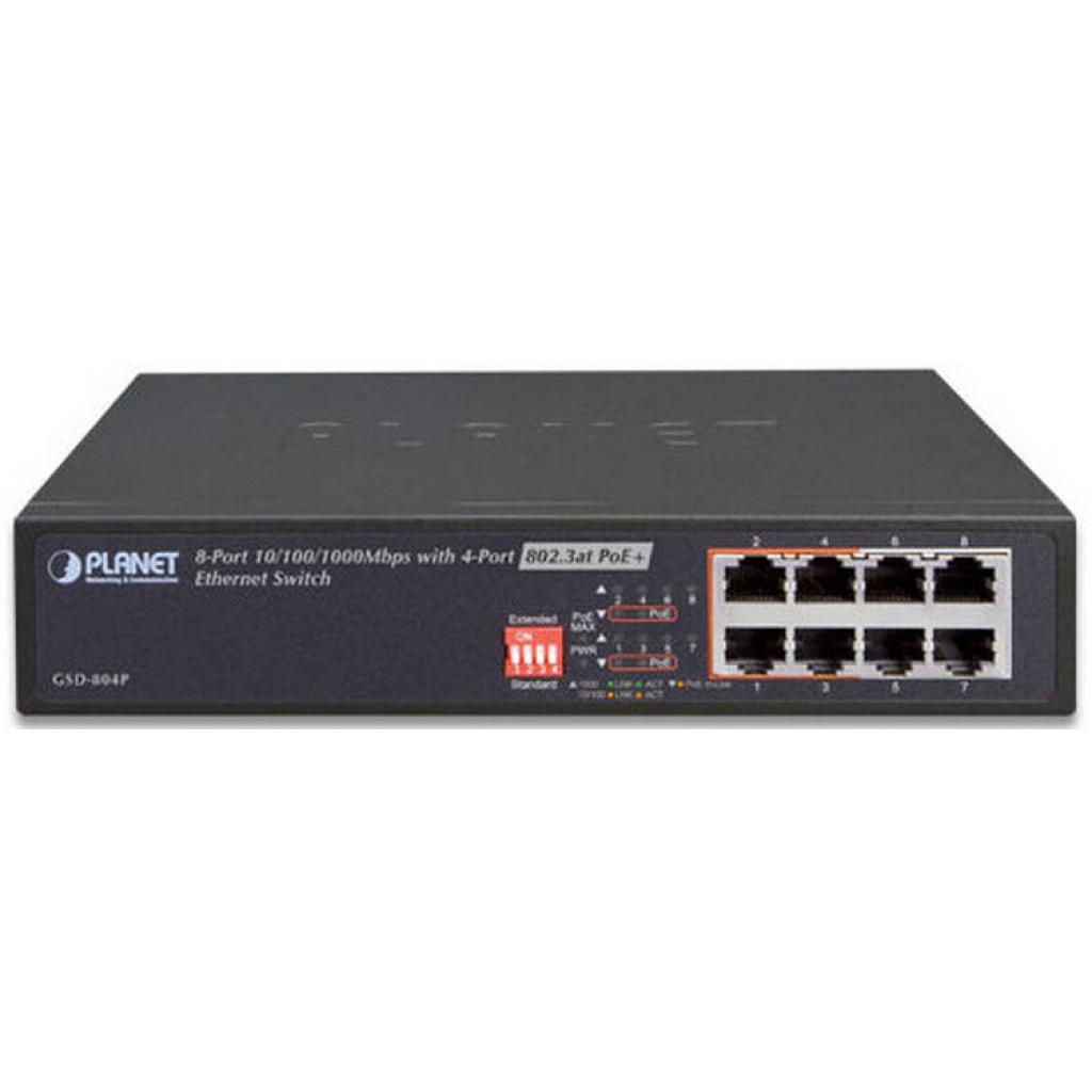 Комутатор мережевий Planet GSD-804P-EU - зображення 2