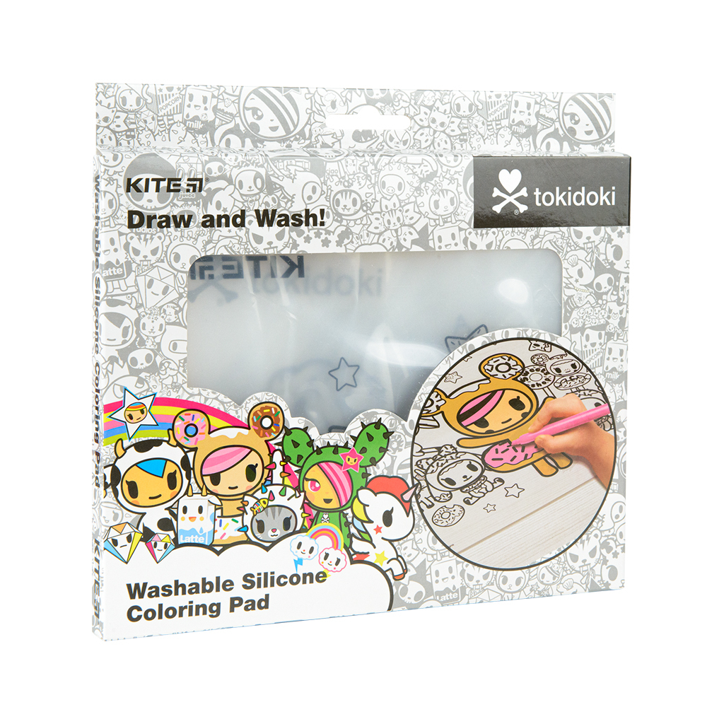 Підкладка настільна Kite силіконова розмальовка tokidoki, 30х40см (TK22-424) - зображення 1
