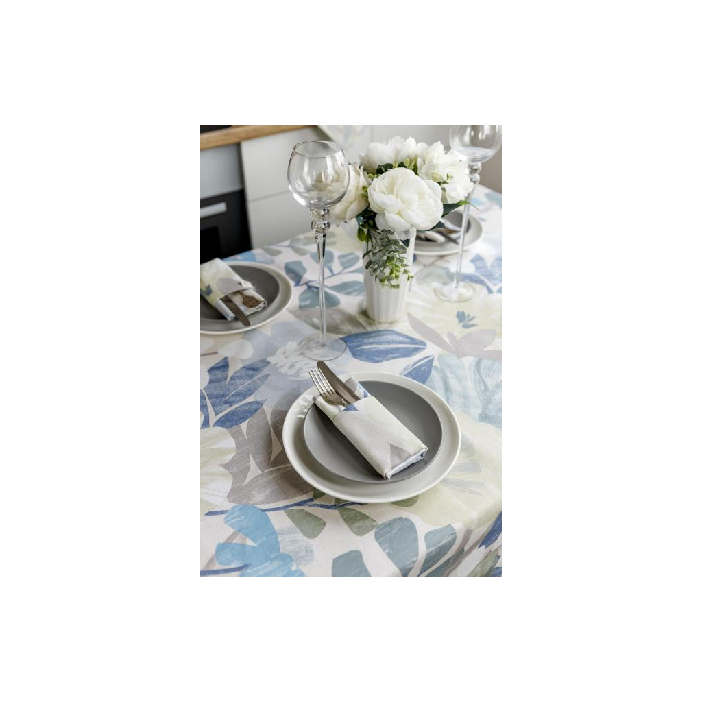 Скатертина Прованс Блакитні Квіти 136х220 см (4823093449688) - зображення 5