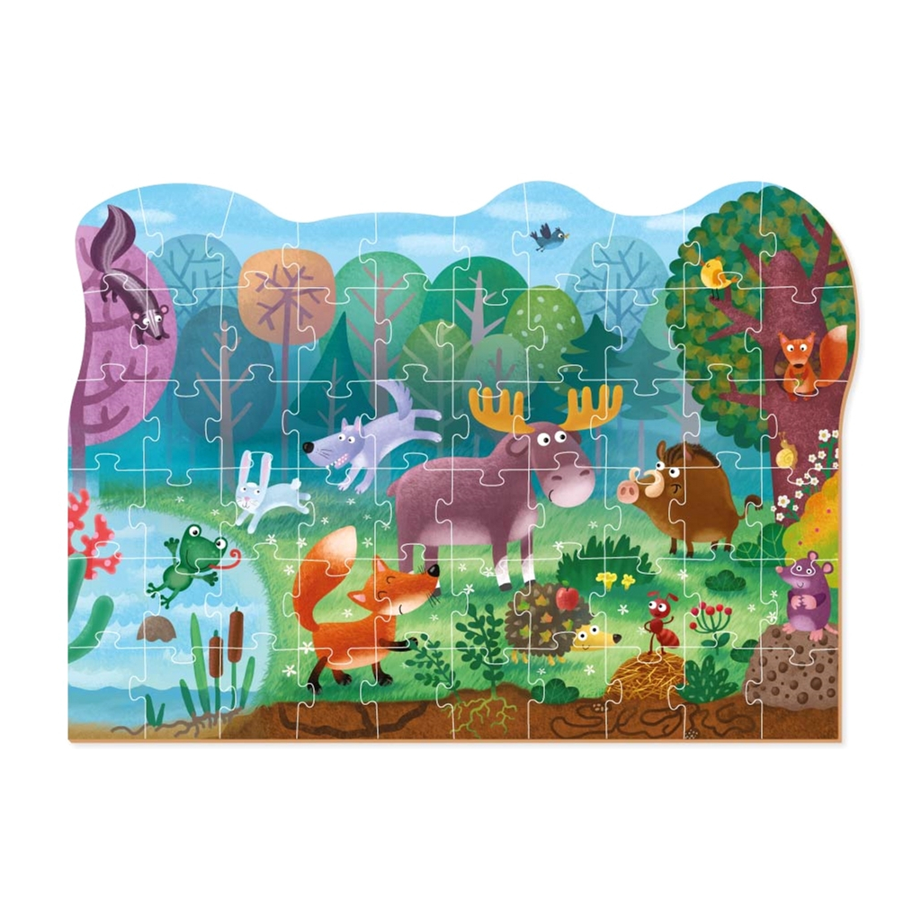 Пазл DoDo Диво-звірі у лісі, 60 елементів (300375) - зображення 3