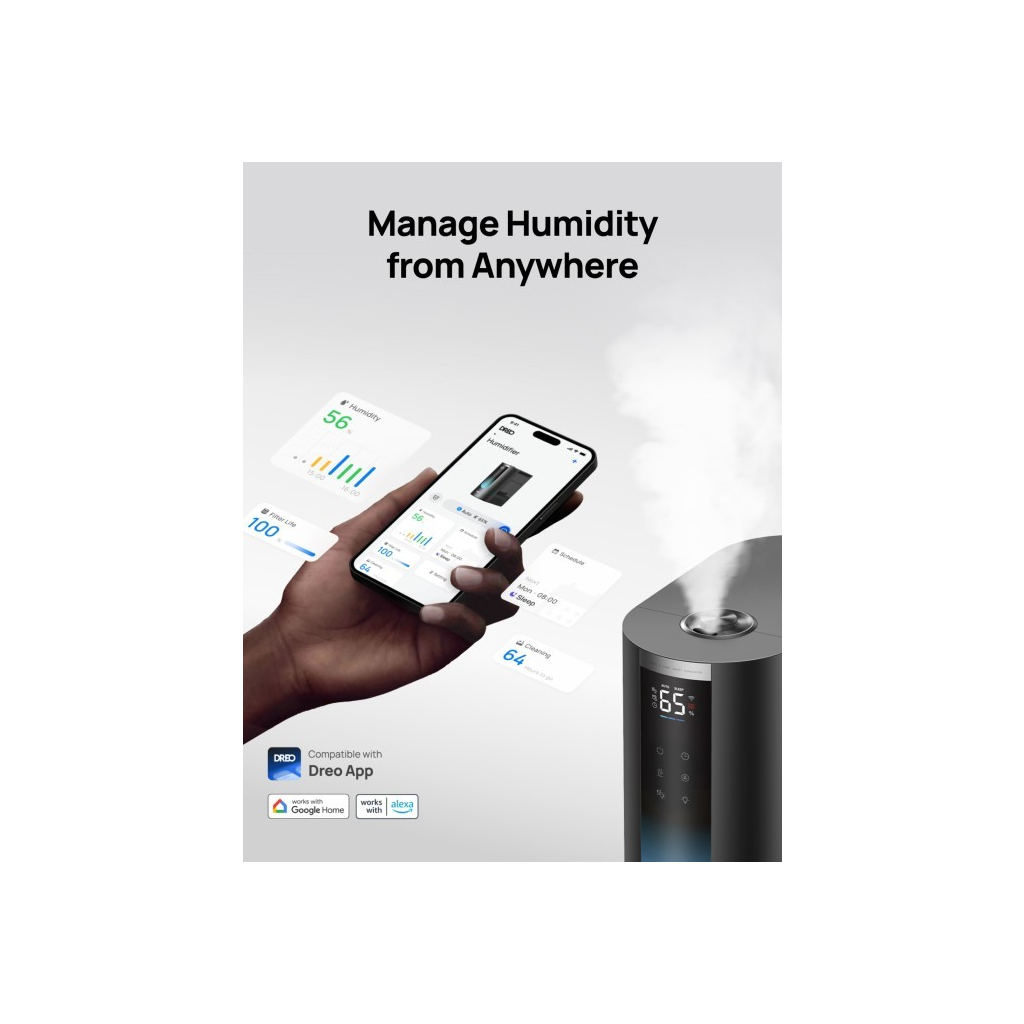 Зволожувач повітря Dreo DR-HHM013S - зображення 6