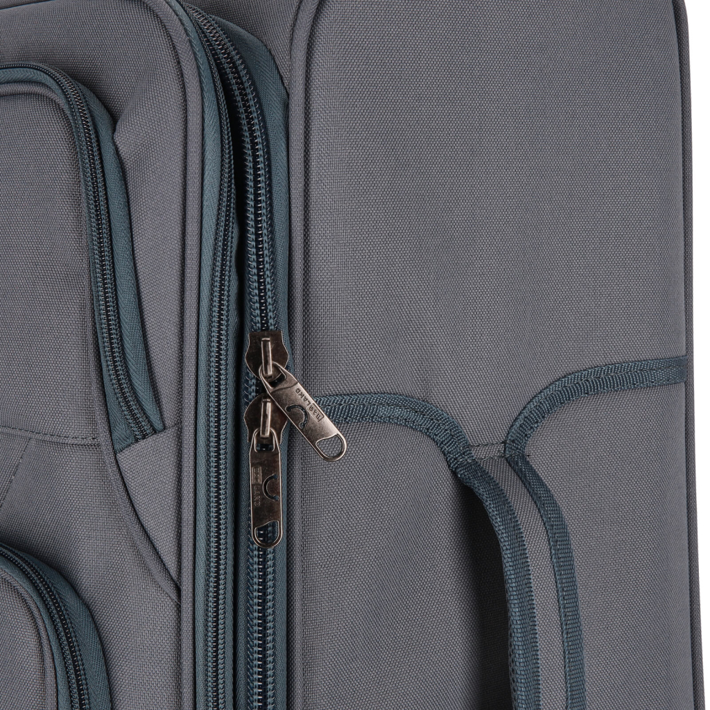 Валіза Bagland Валенсія середня 63 л сіра (835918493) - зображення 10