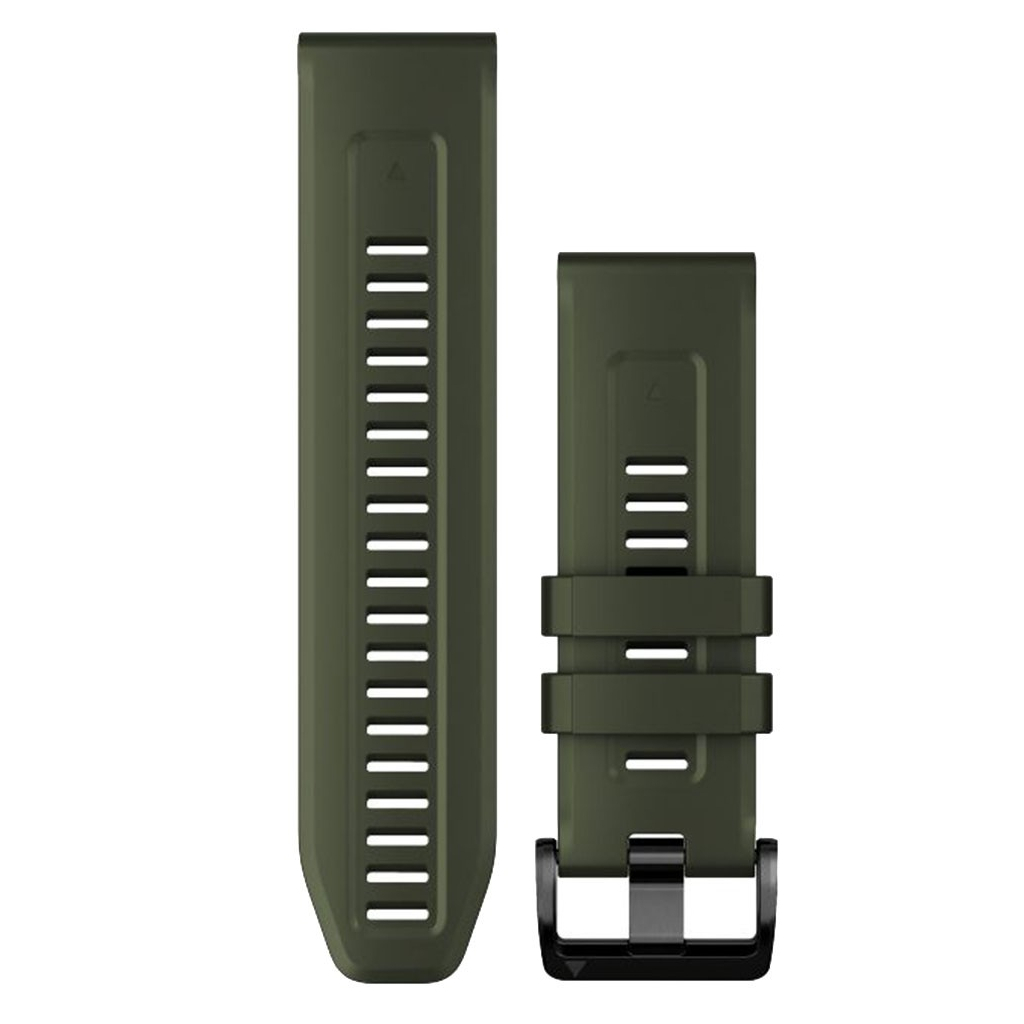 Ремінець до смарт-годинника Garmin fenix 7X 26mm QuickFit Moss Silicone (010-13117-03) - зображення 1