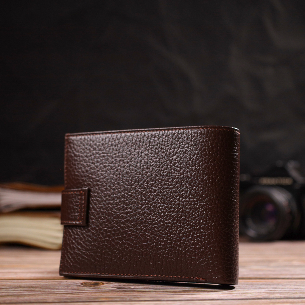 Гаманець Canpellini З натуральної шкіри Флотар Коричневий (21886) - зображення 10