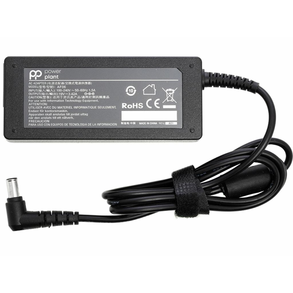 Блок живлення до ноутбуку PowerPlant LG 220V, 19V 65W 3.42A (6.5*4.4) (LG65F6544) - зображення 1