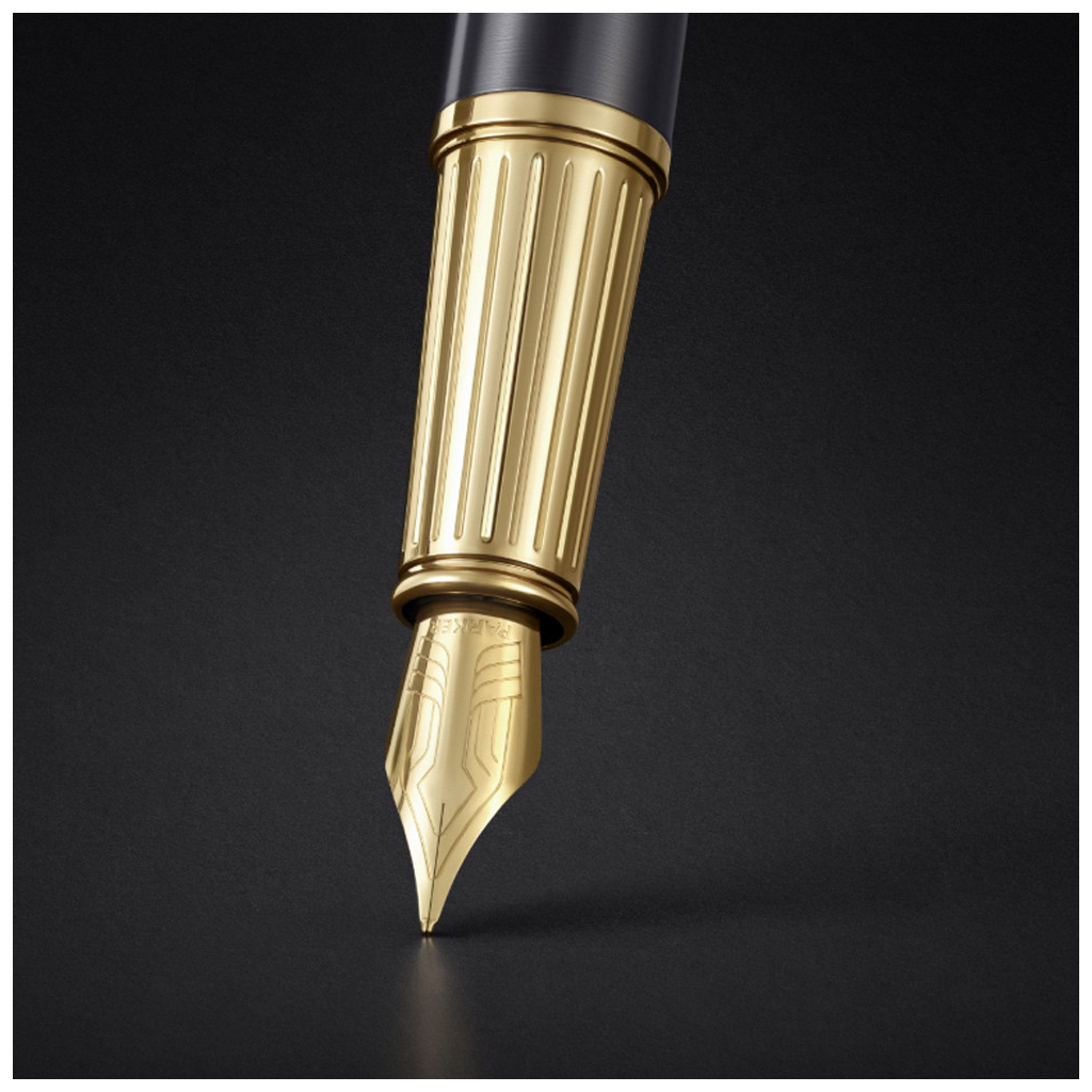 Ручка пір'яна Parker INGENUITY Grey Lacquer GT FP F (60 411) - зображення 7