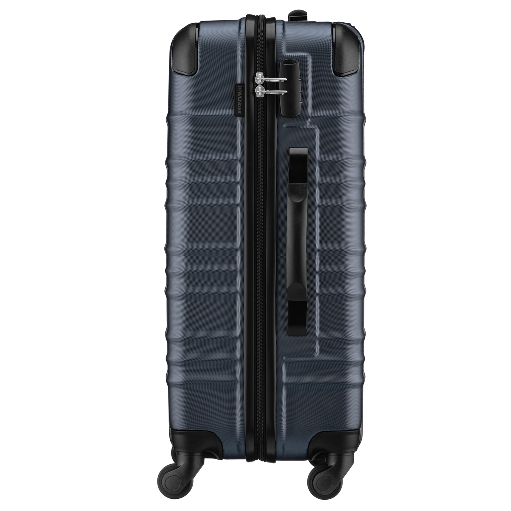 Валіза Wenger Amplar, середня, пластик, 4 колеса, синя (653147) - зображення 5