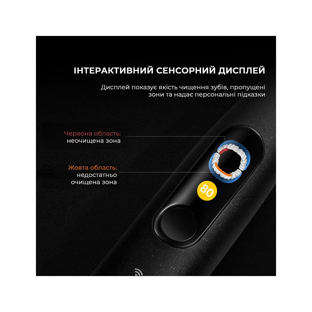 Електрична зубна щітка Oclean X Ultra 20 Black (6970810557121) - зображення 3