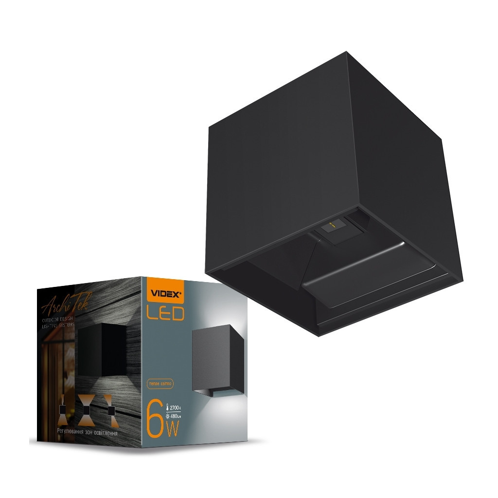 Світильник Videx LED AR04 IP54  6W 2700K (VL-AR04-062B) - зображення 4