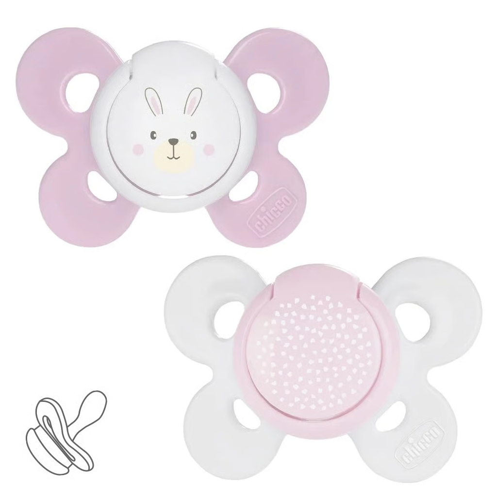 Пустушка Chicco Physio Comfort силіконова від 2 до 6 місяців 2шт. (рожева) (74931.11.00) - зображення 1