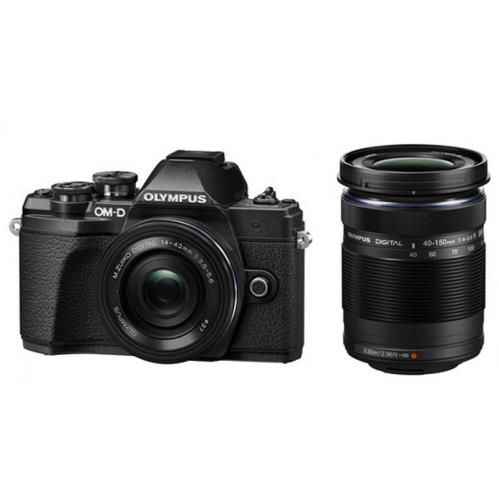 Цифровий фотоапарат Olympus E-M10 mark III Pancake Double Zoom 14-42 + 40-150 Kit B/B/B (V207074BE000) - зображення 1