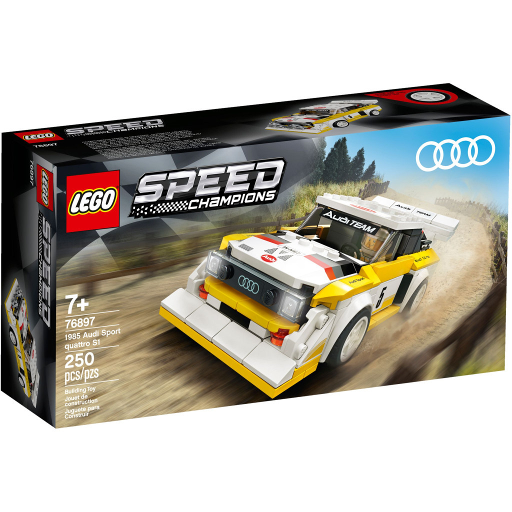 Конструктор LEGO Speed Champions 1985 Audi Sport quattro S1 250 деталей (76897) - зображення 1