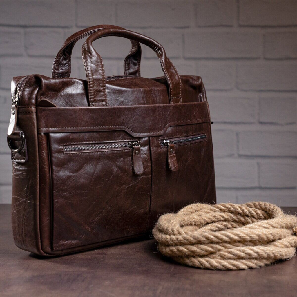 Сумка Vintage Коричнева (14088) - зображення 10