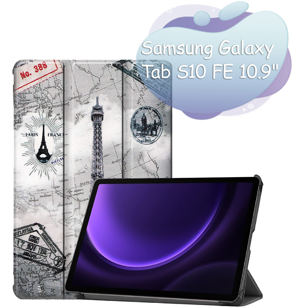 Чохол до планшета BeCover Smart Case Samsung Galaxy Tab S10 FE (SM-X520/SM-X526) 10.9" Paris (713288) - зображення 1