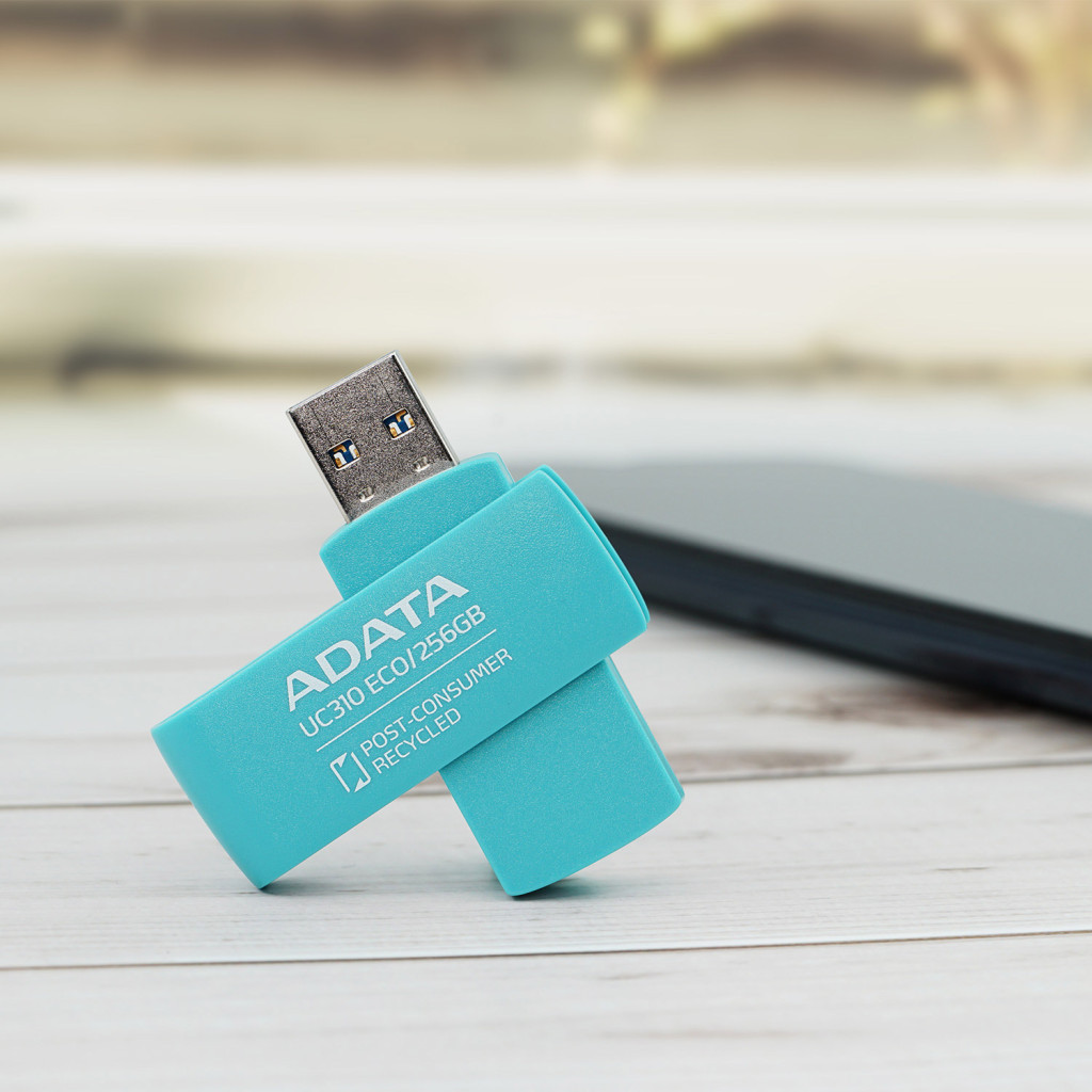 USB флеш накопичувач ADATA 32GB UC310 Eco Green USB 3.2 (UC310E-32G-RGN) - зображення 11