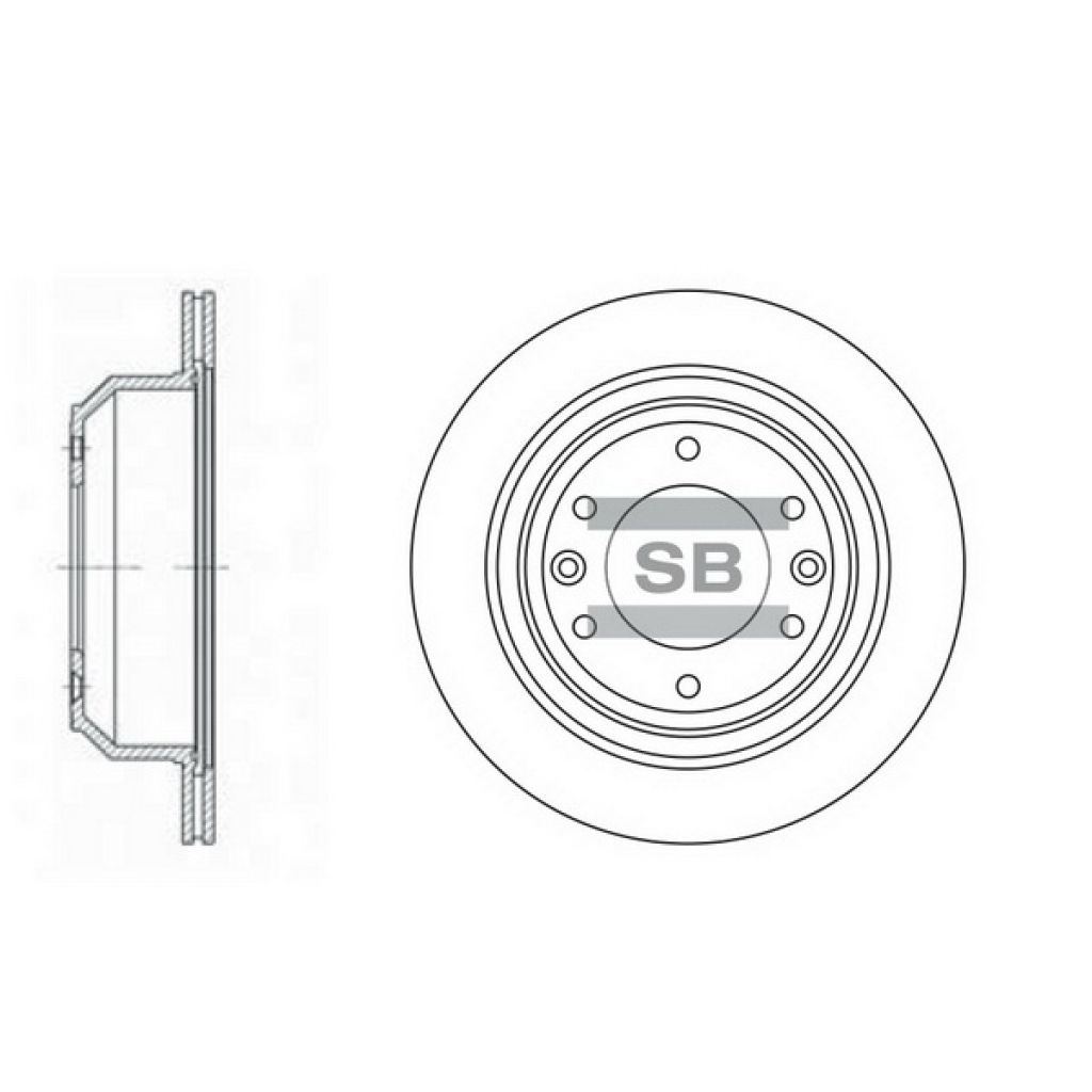Гальмівний диск HI-Q SD1032 - зображення 1