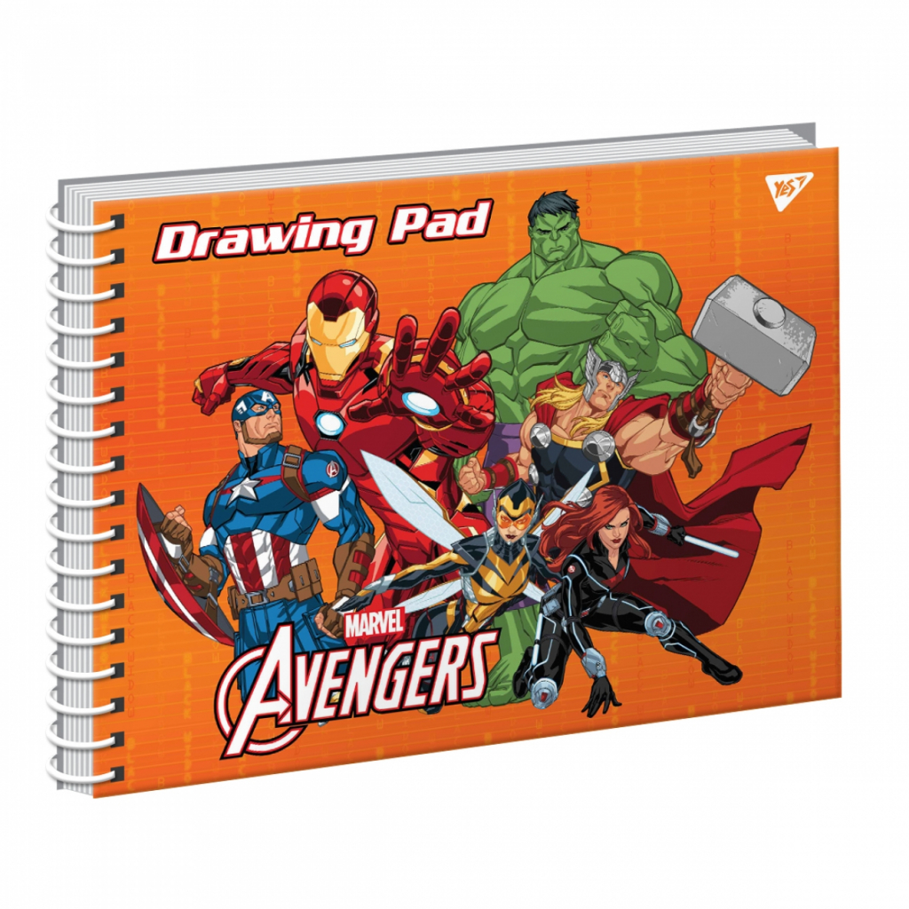 Альбом для малювання Yes А4 Marvel на спіралі, 20 аркушів (130474) - зображення 2