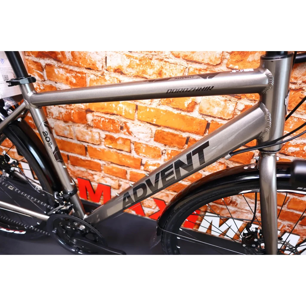 Велосипед Dorozhnik Advent DD 28" 19.5" AL 2024 Сірий металік (OPS-D-28-417) - зображення 2