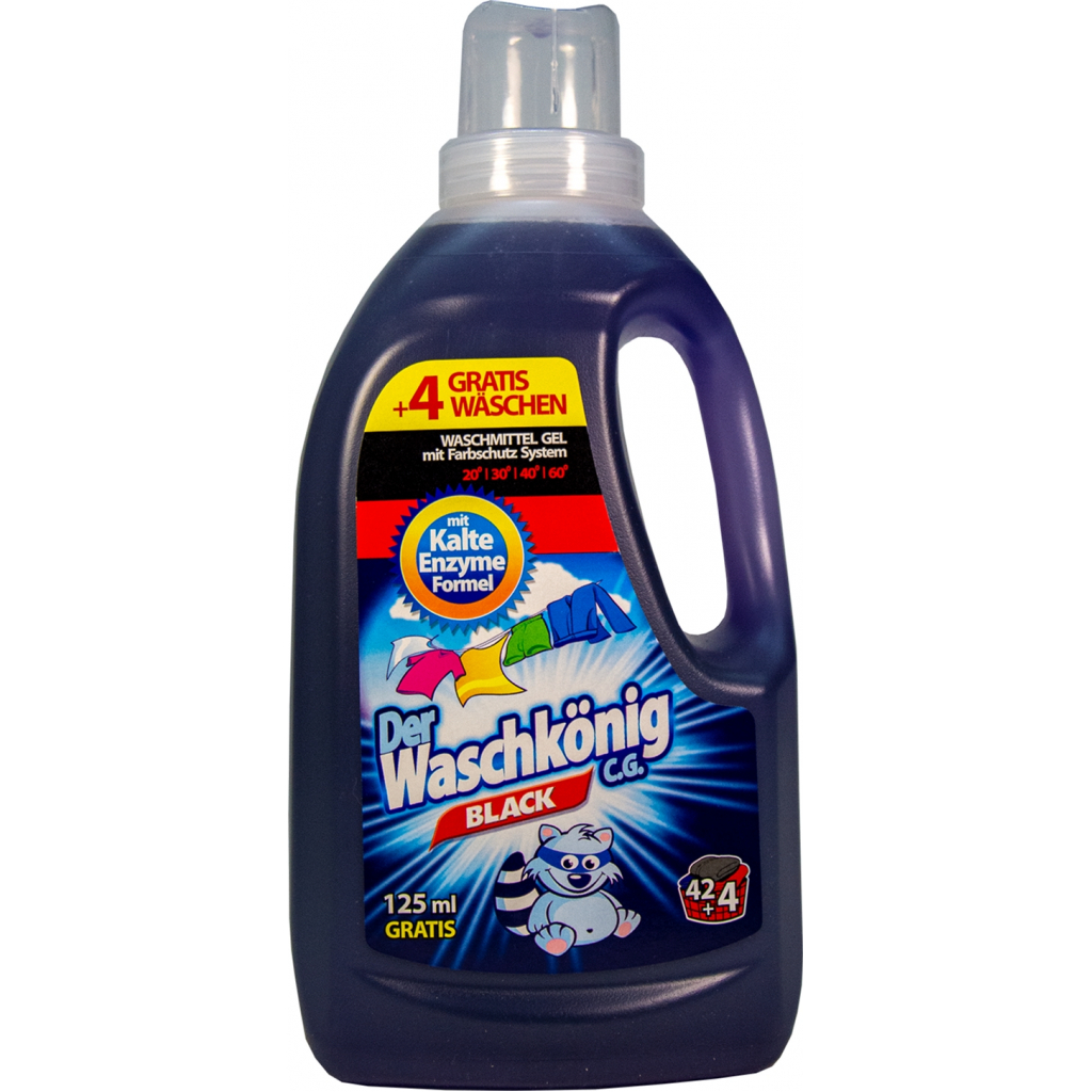 Гель для прання Waschkonig Black 1.625 л (4260418930382) - зображення 1