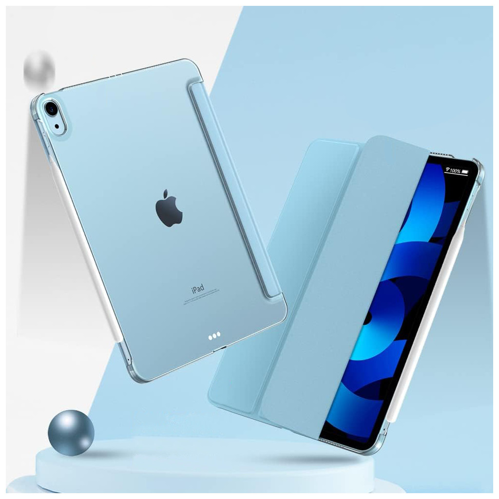 Чохол до планшета BeCover Tri Fold Hard Apple iPad Air 11" M2/M3 (2024/2025) Light Blue (711415) - зображення 6
