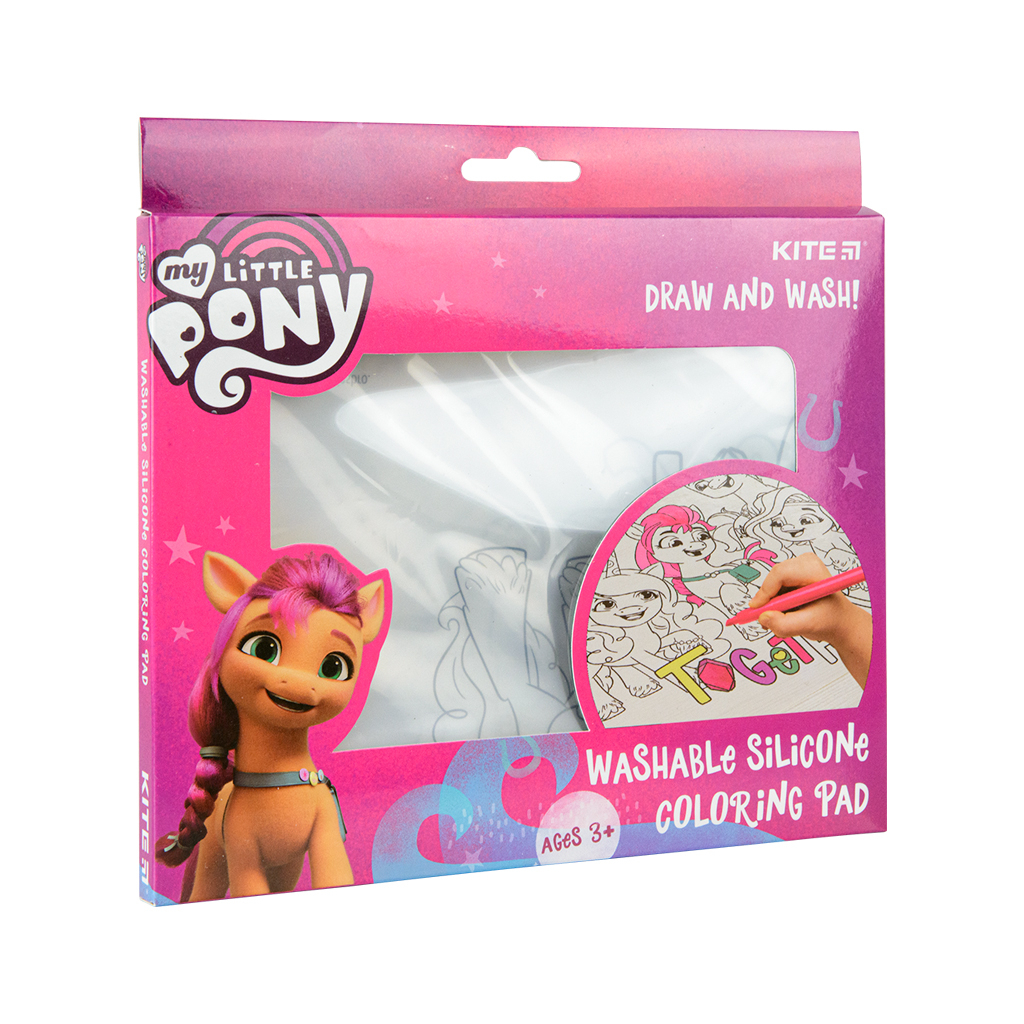 Підкладка настільна Kite силіконова розмальовка My Little Pony, 30х40см (LP22-424) - изображение 1