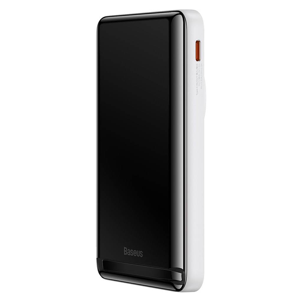 Батарея універсальна Baseus Magnetic Bracket 10000mAh 20W, White (PPCXZ10) (PPCX000002) - зображення 2