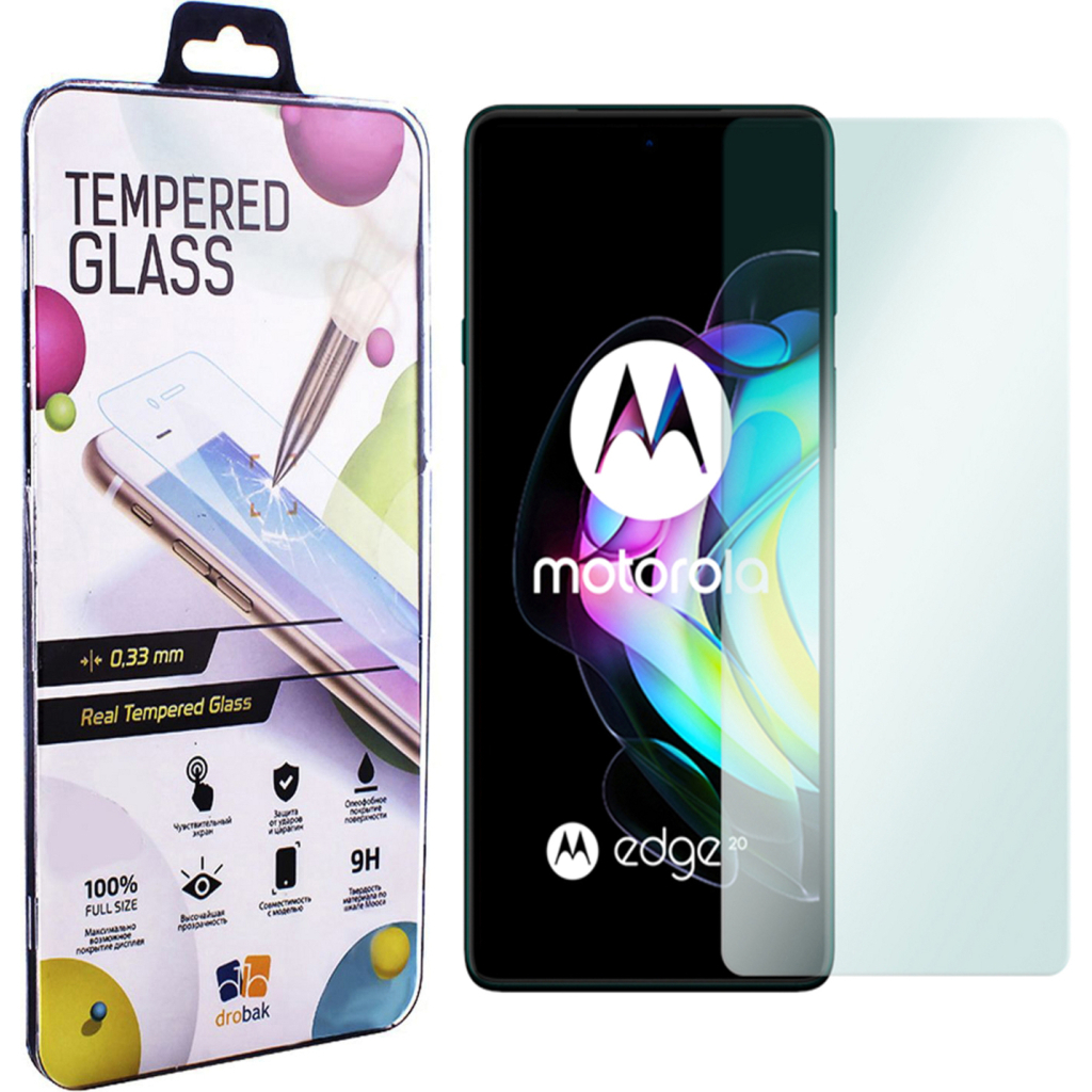 Скло захисне Drobak Motorola Moto Edge 20 Lite (606085) - зображення 1