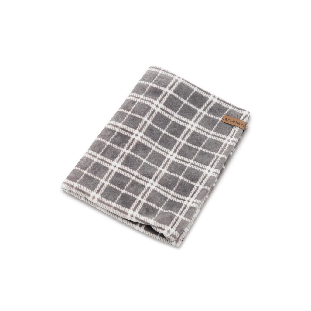 Килимок для тварин Pet Fashion Bliss 2 70.5х94 см сірий у клітинку (4823082441310) - зображення 2