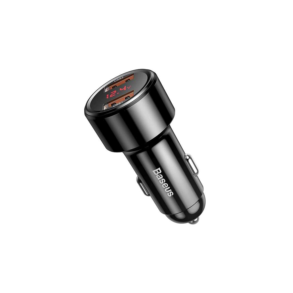 Зарядний пристрій Baseus Magic Series Dual QC 2x3.0, display, black (CCMLC20A-01) - зображення 2