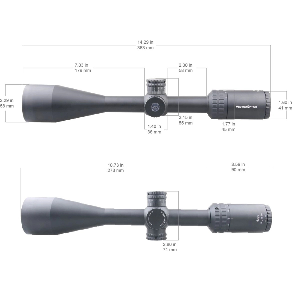 Оптичний приціл Vector Optics Hugo 6-24x50 (25,4 мм) SFP (SCOL-31) - изображение 12