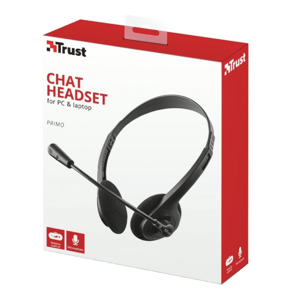 Навушники Trust Primo Chat 3.5mm BLACK (21665) - зображення 7