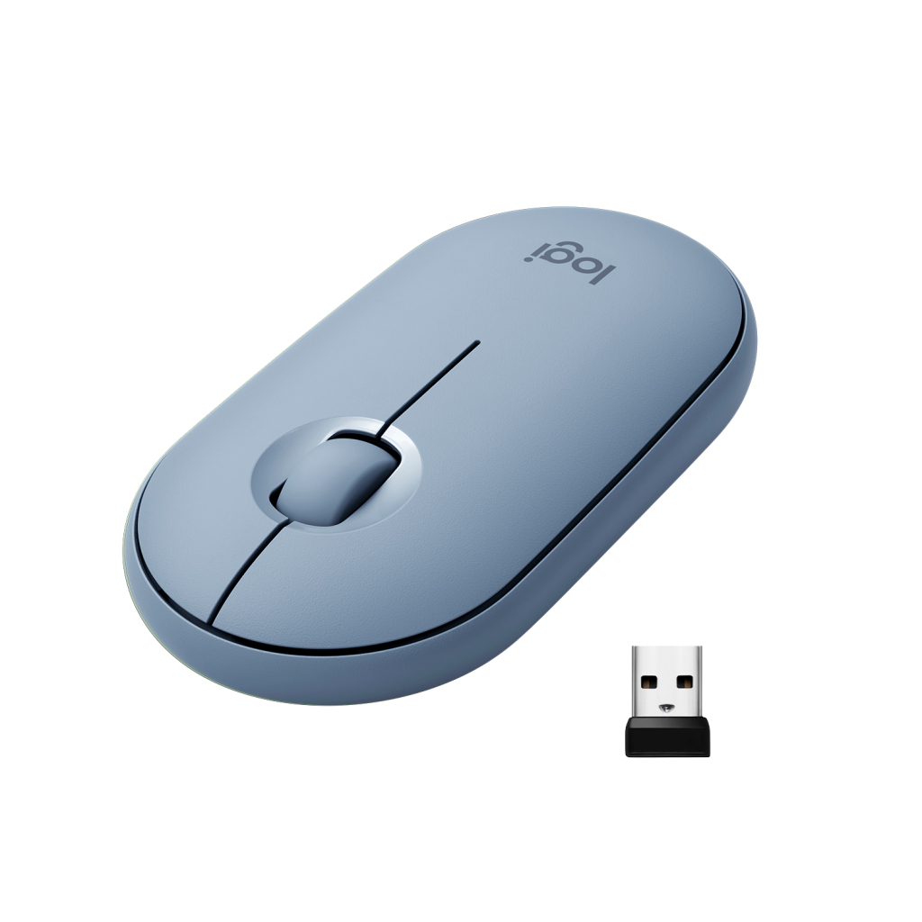 Мишка Logitech M350 Wireless Blue Grey (910-005719) - зображення 1