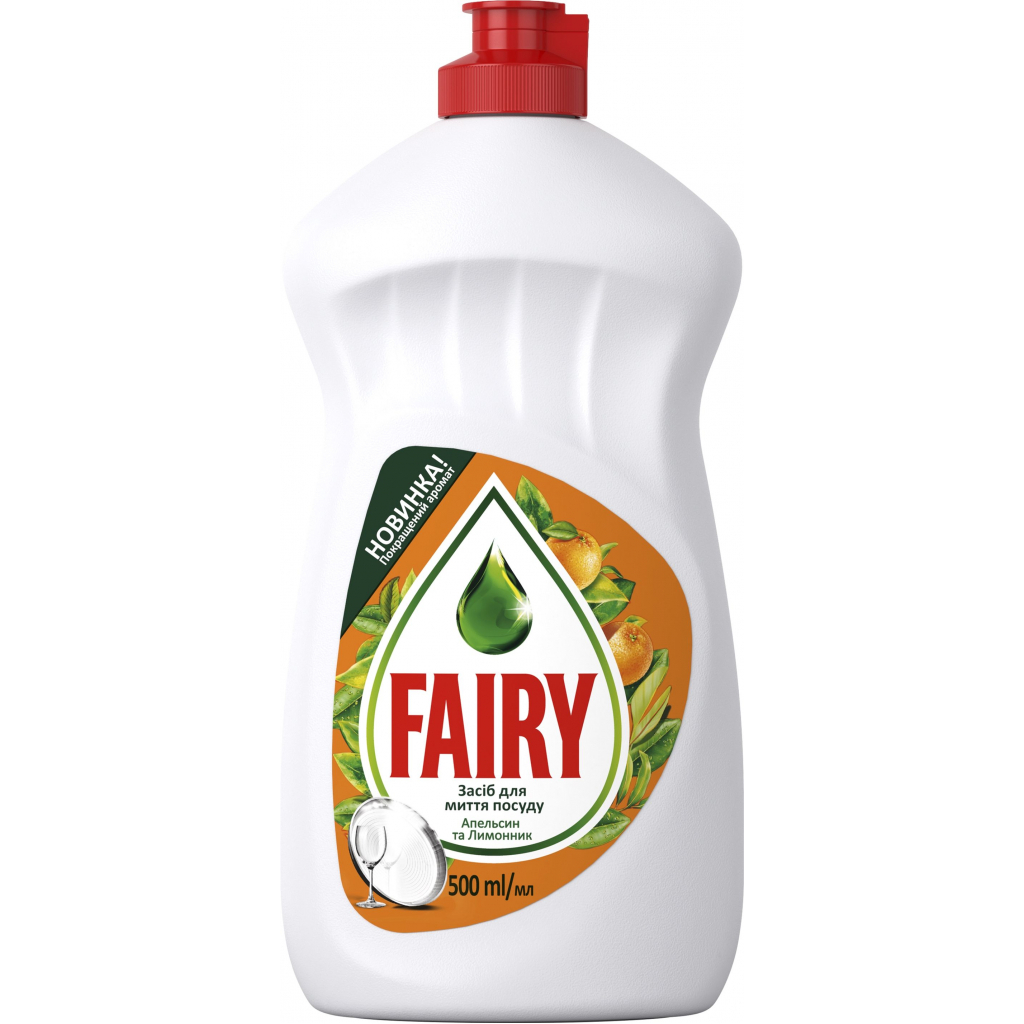 Засіб для ручного миття посуду Fairy Апельсин и Лимонник 500 мл (5413149314016) - зображення 1