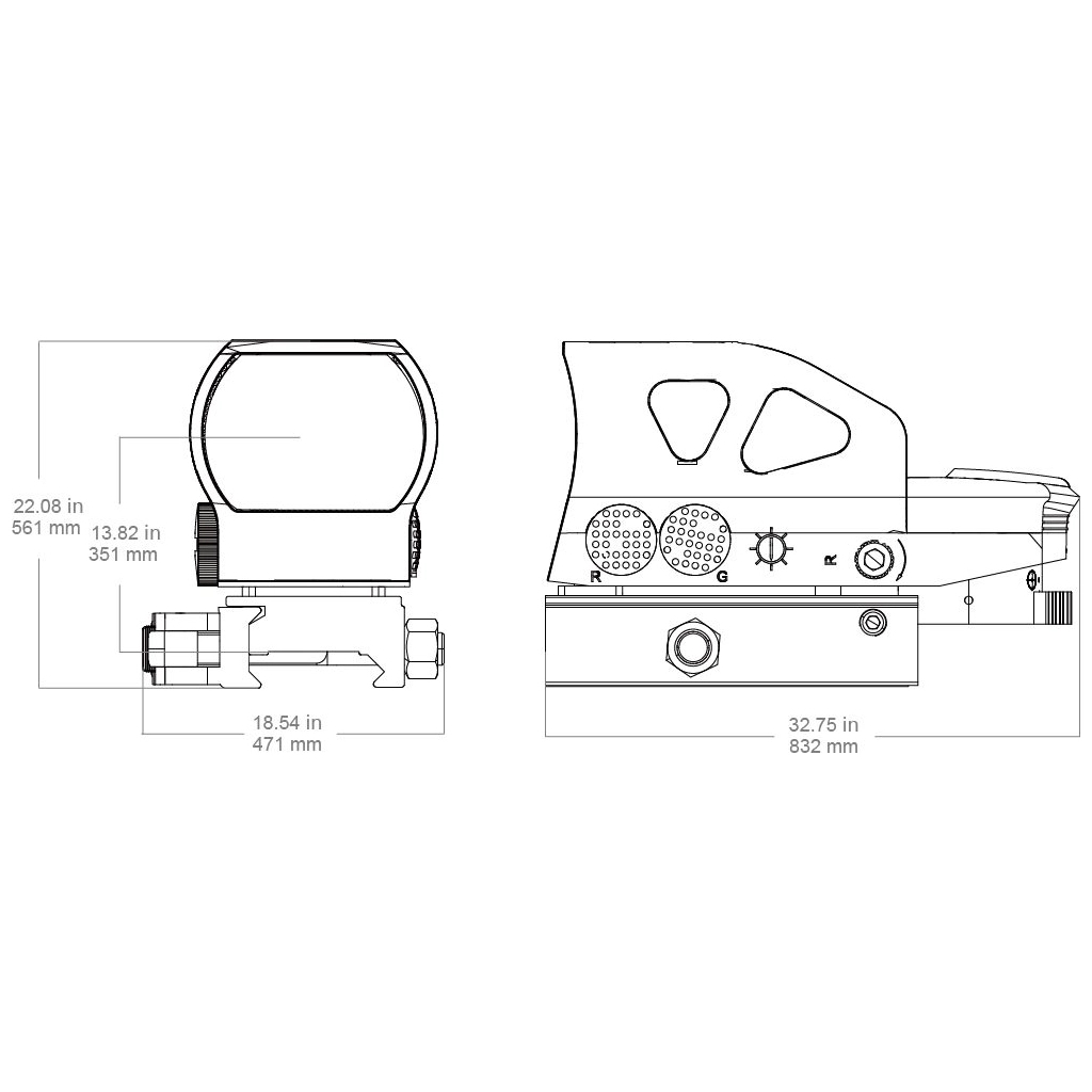 Коліматорний приціл Vector Optics Z4 1x23х34 (RDSL26) - изображение 10