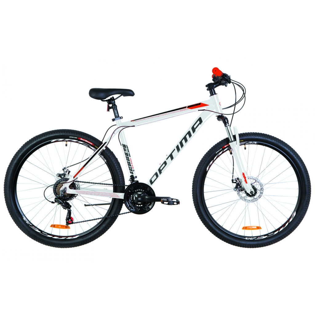 Велосипед Optimabikes 27.5" MOTION AM DD рама-17" 2019 біло-червоно-чорний (OPS-OP-27.5-038) - зображення 1