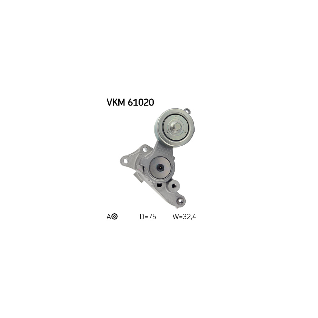 Натягувач ременя з роликом SKF VKM 61020 - зображення 2
