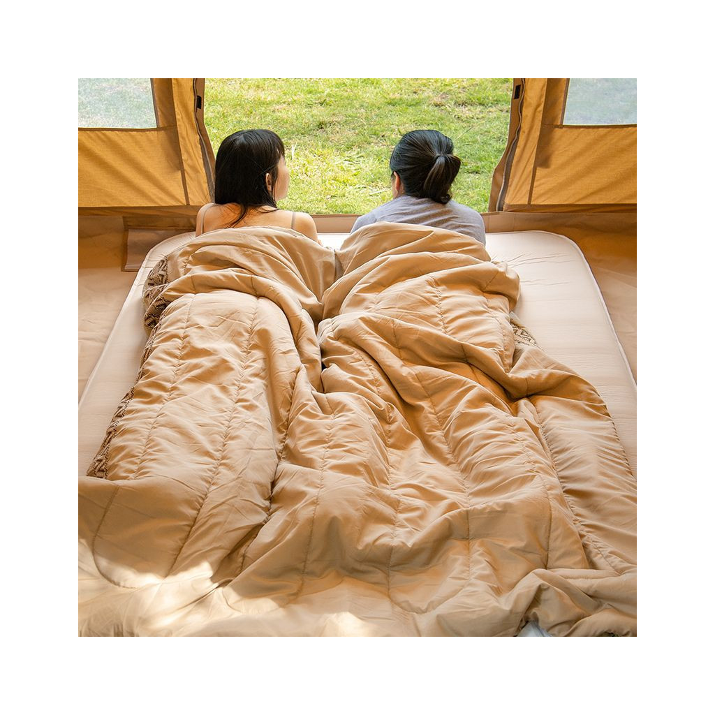 Спальний мішок Naturehike L150 NH20MSD05 правий (13°C) бежевий (6976023922299) - зображення 4