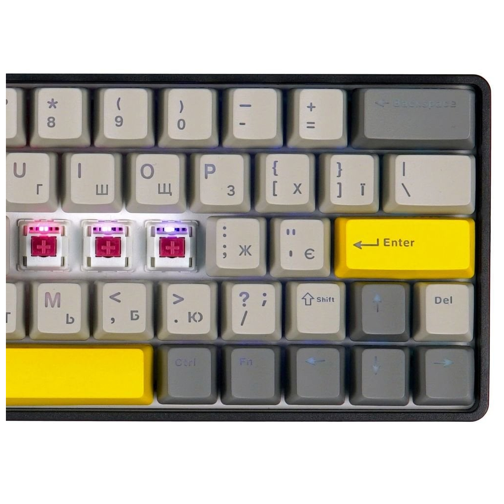 Клавіатура Epomaker EP64 60 Mulan Switch Hot-Swap RGB Wireless/Bluetooth/USB UA Black (EP64-B-M) - зображення 3