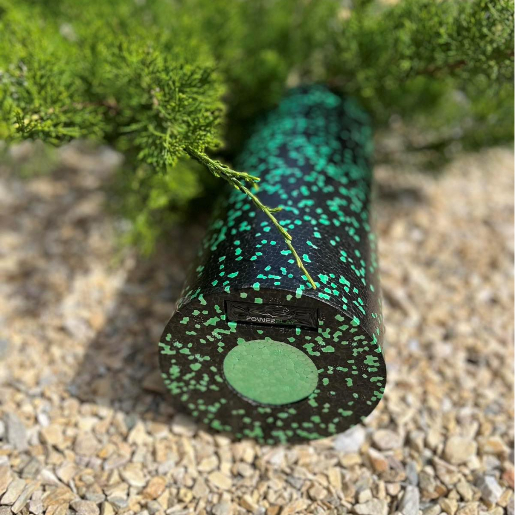 Масажний ролик PowerPlay PP-4348 2 in 1 EPP Foam Roller 33x14см Чорно/Зелений (PP_4348_Green_(33*14)) - зображення 7