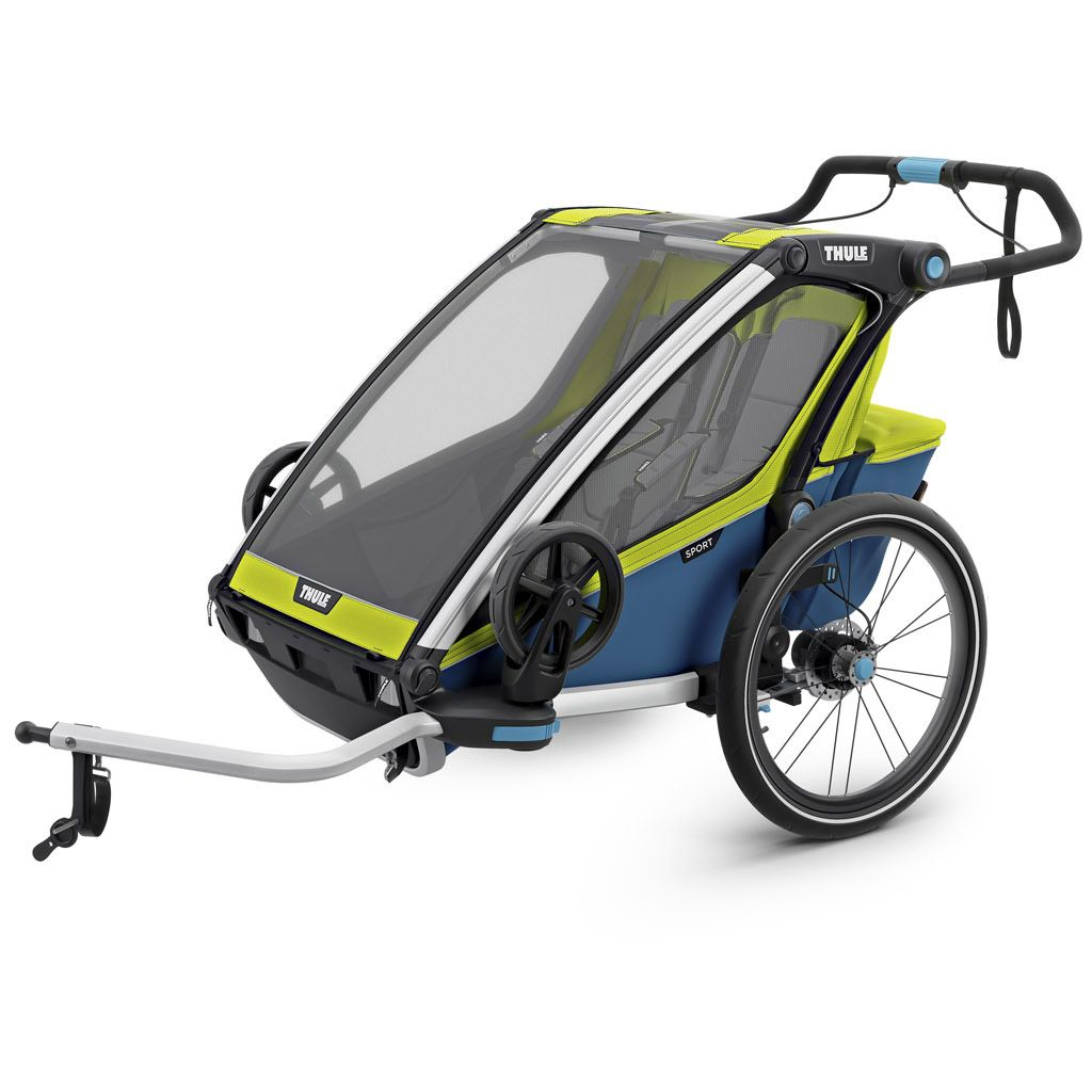 Коляска Thule Chariot Sport Double (Chartreuse-Mykonos) (TH 10201004) - изображение 1